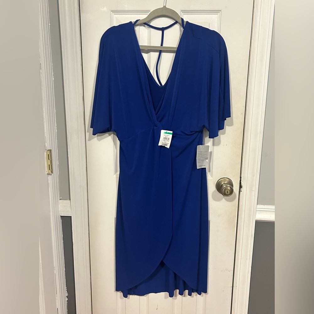 NWT Nordstrom Royal Blue Faux Wrap Dress
